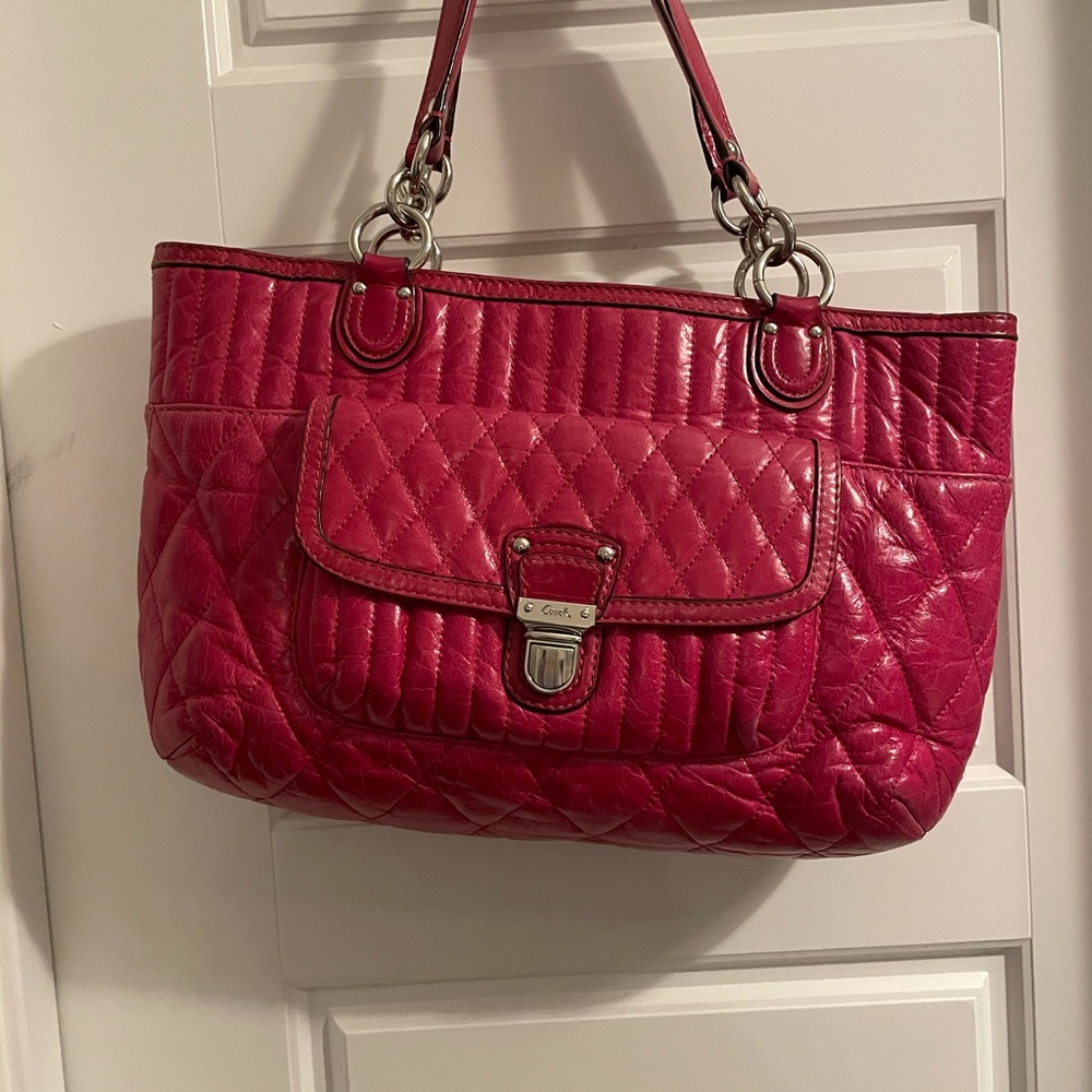 Coach purse in Magenta